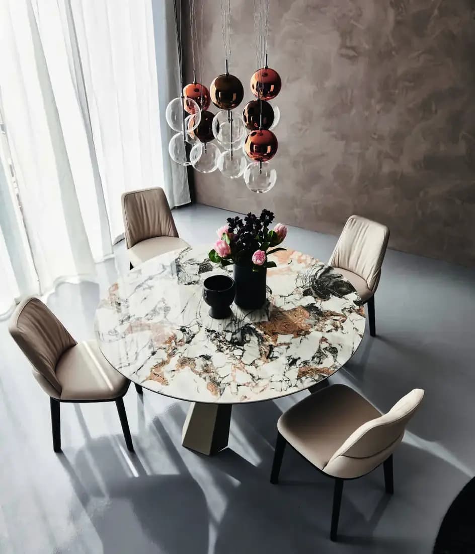 Обеденный стол Eliot Keramik Round — Cattelan Italia