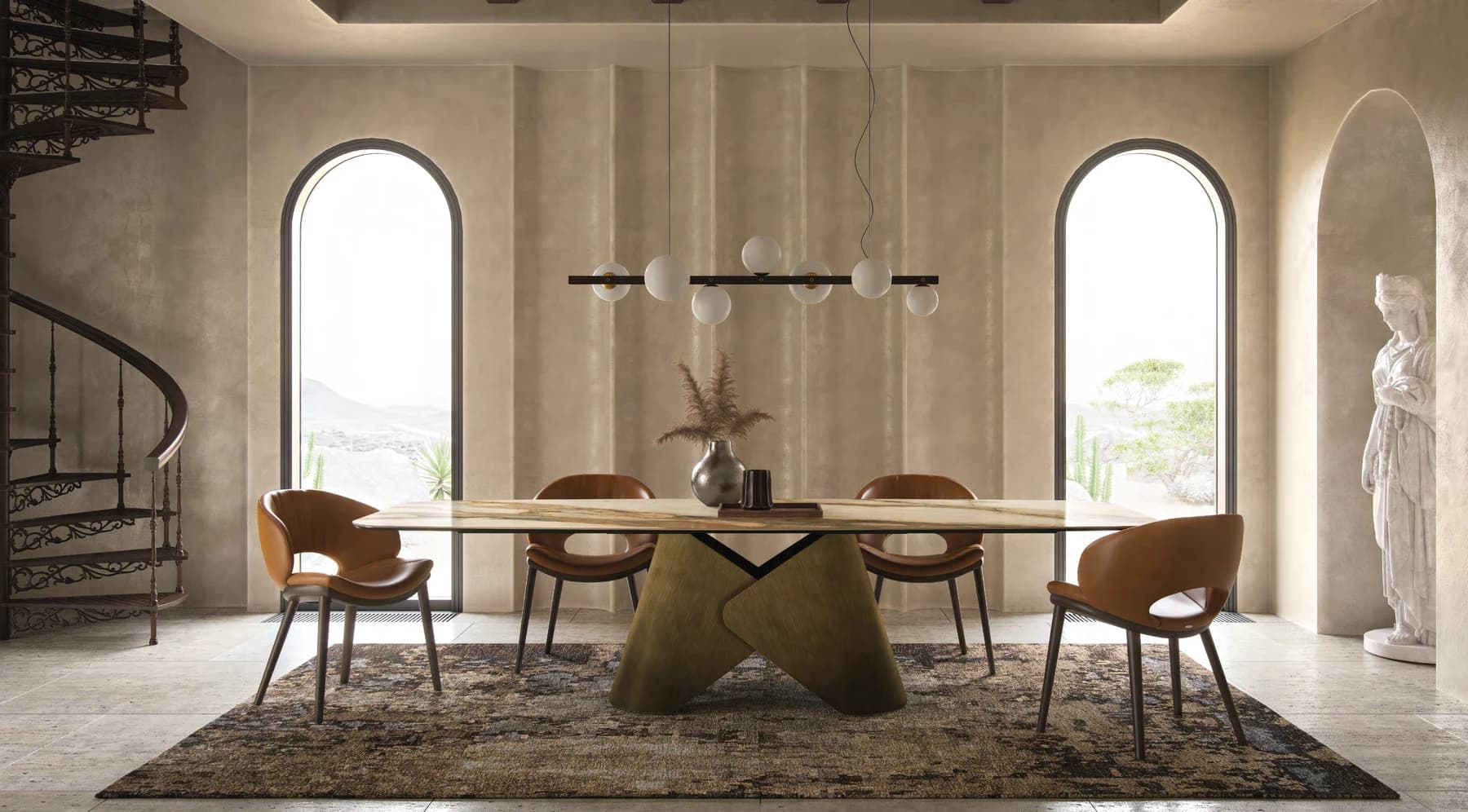 Обеденный стол Scott Keramik — Cattelan Italia, вид 2