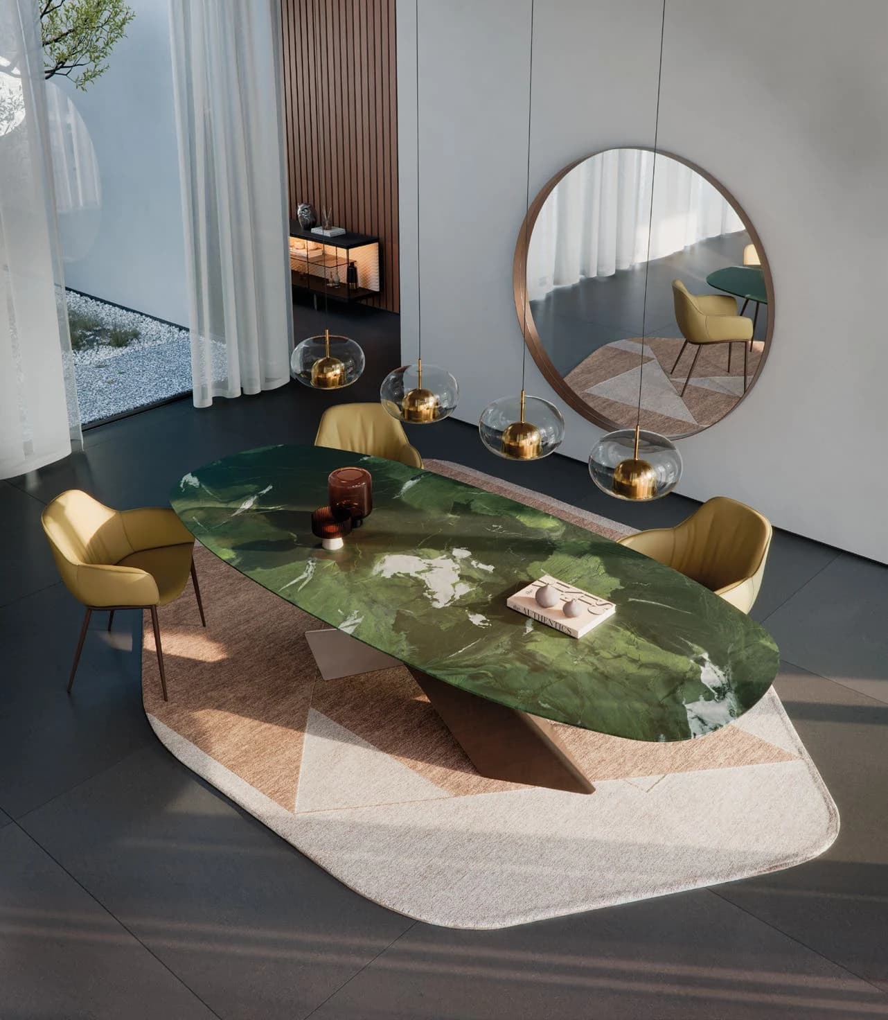 Обеденный стол Tyron Marble — Cattelan Italia