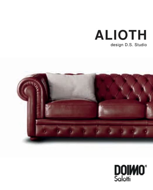 Диван Alioth — Doimo Salotti: фабричная схема размеров 1
