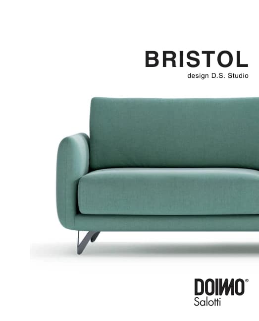 Диван Bristol — Doimo Salotti: фабричная схема размеров 1