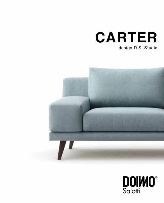 Диван Carter — Doimo Salotti: фабричная схема размеров 1