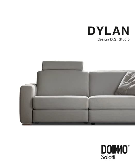 Диван Dylan — Doimo Salotti: фабричная схема размеров 1