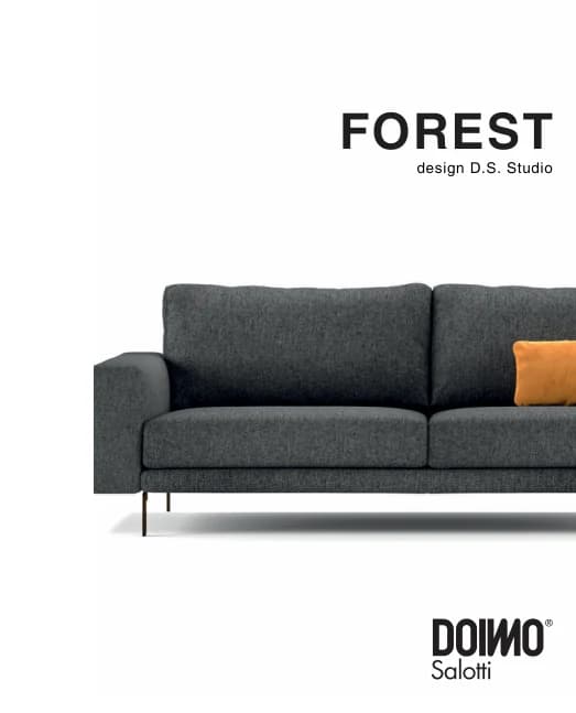 Диван Forest — Doimo Salotti: фабричная схема размеров 1