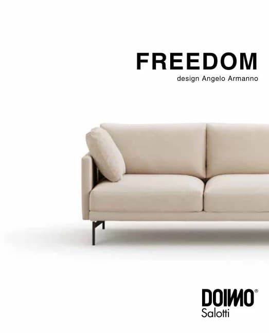 Диван Freedom — Doimo Salotti: фабричная схема размеров 1