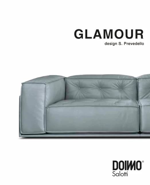 Диван Glamour — Doimo Salotti: фабричная схема размеров 1