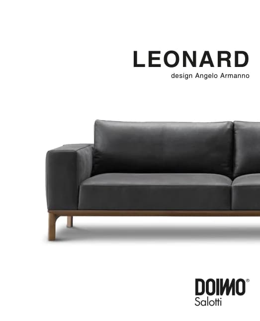 Диван Leonard — Doimo Salotti: фабричная схема размеров 1