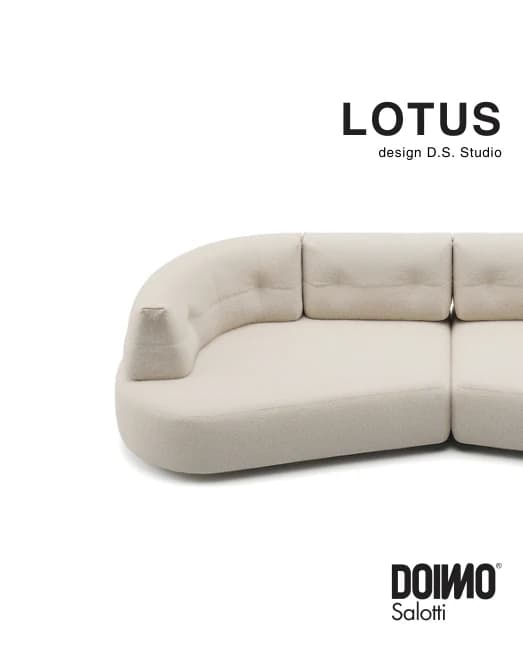 Диван Lotus — Doimo Salotti: фабричная схема размеров 1