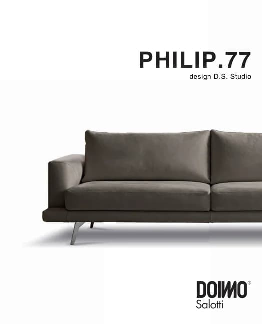 Диван Philip — Doimo Salotti: фабричная схема размеров 1