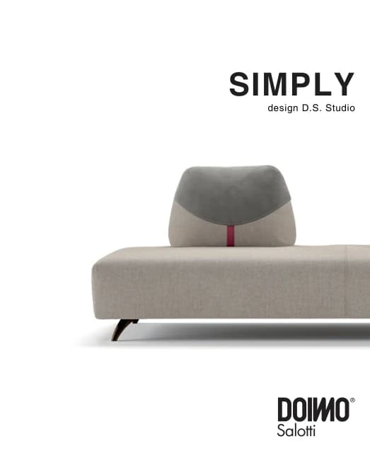 Диван Simply — Doimo Salotti: фабричная схема размеров 1