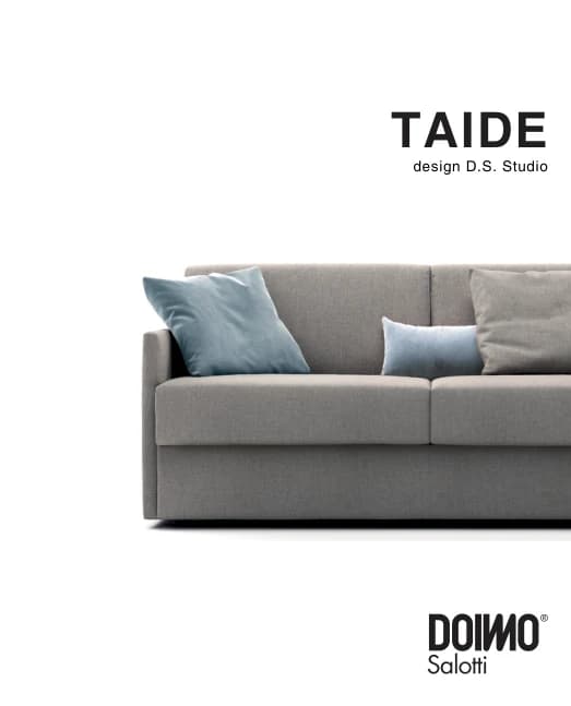 Диван-кровать Taide — Doimo Salotti: фабричная схема размеров 1