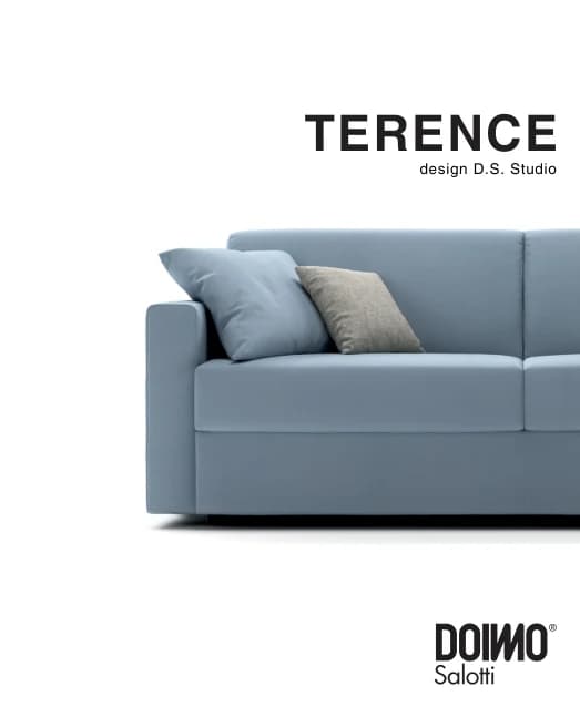 Диван-кровать Terence — Doimo Salotti: фабричная схема размеров 1