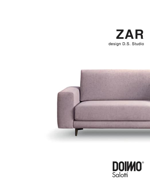 Диван Zar — Doimo Salotti: фабричная схема размеров 1