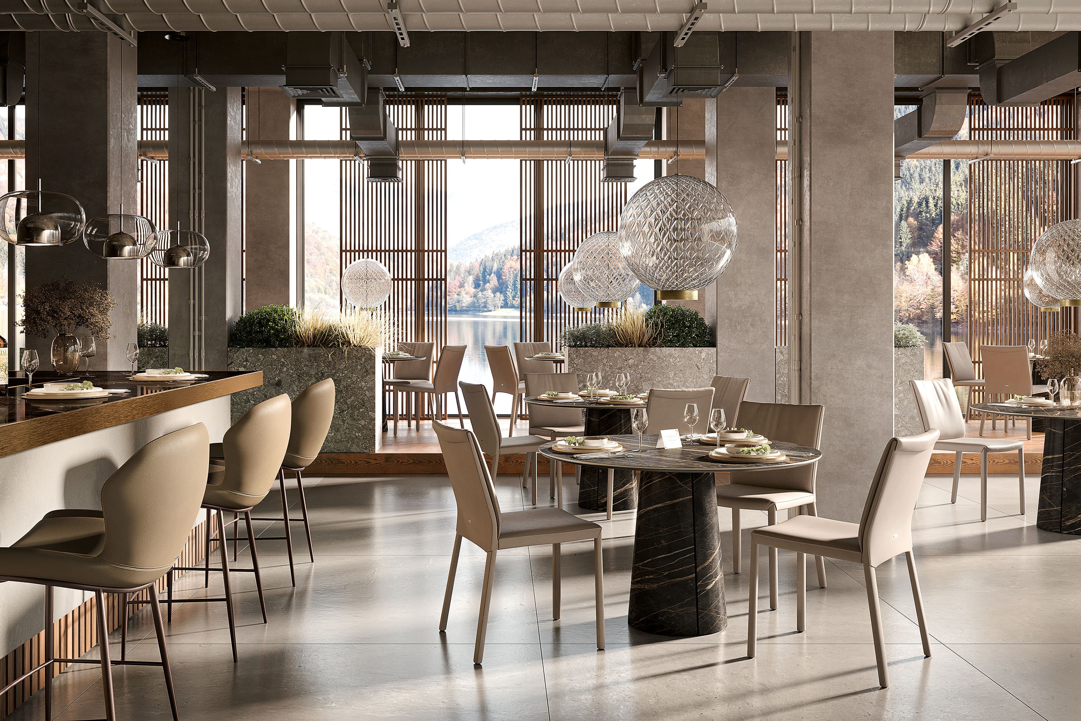 Обеденный стол Cuba Keramik Bistrot — Cattelan Italia, вид 2