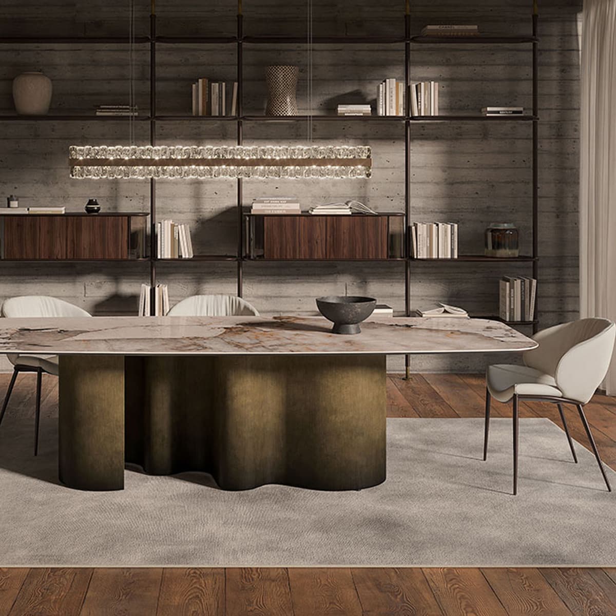 Обеденный стол Papel Marble — Cattelan Italia