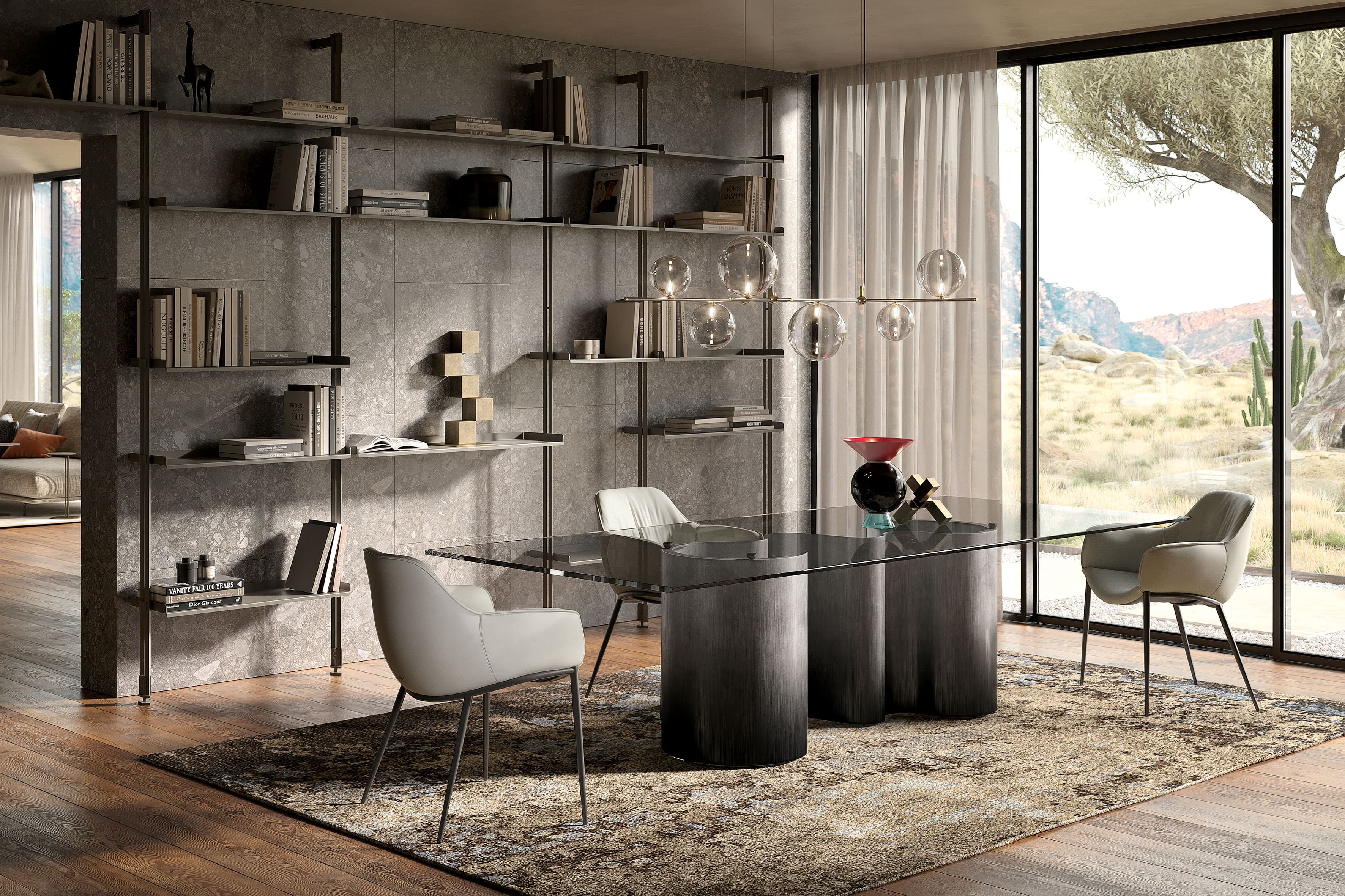 Обеденный стол Papel Glass — Cattelan Italia