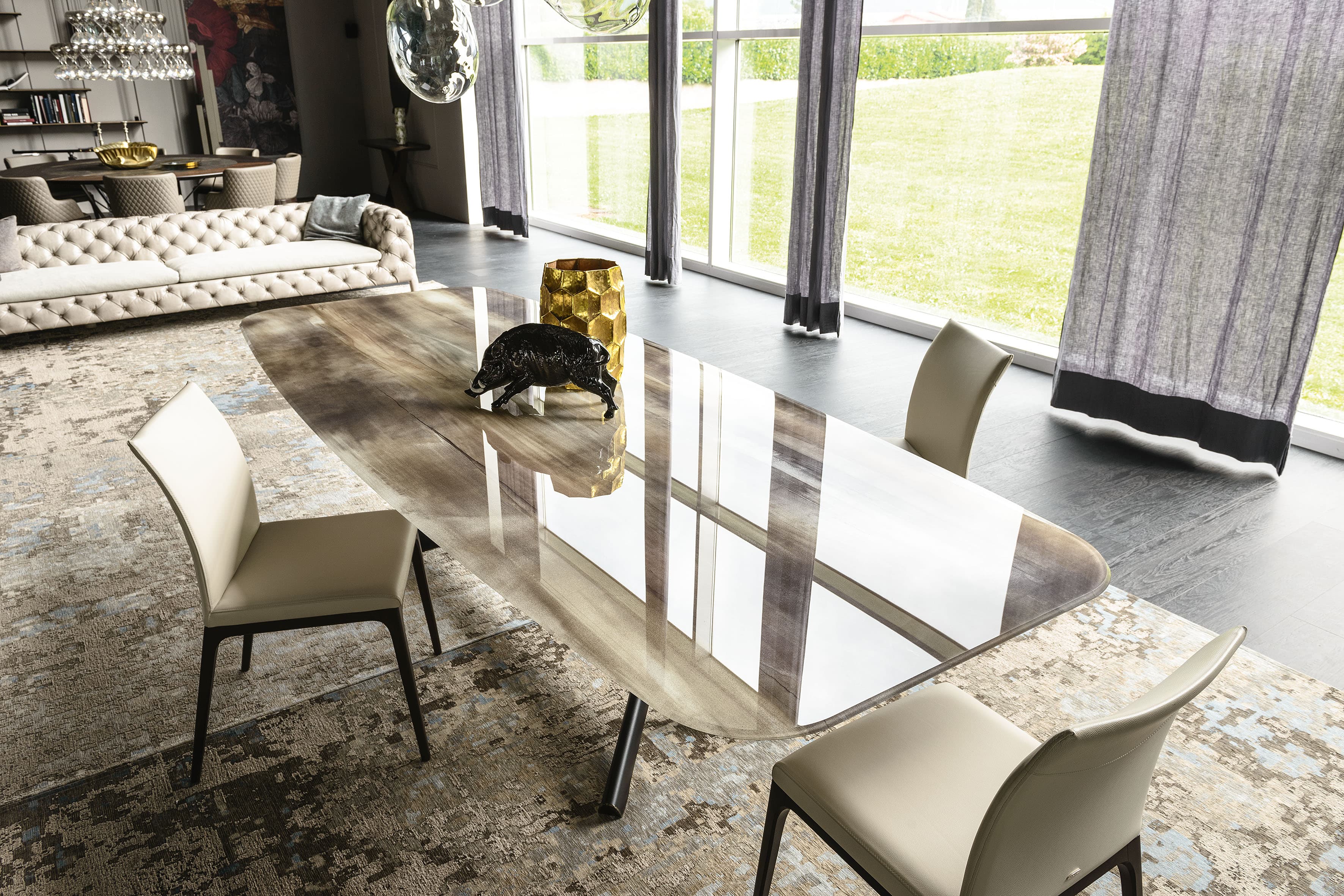 Обеденный стол Planer CrystalArt — Cattelan Italia