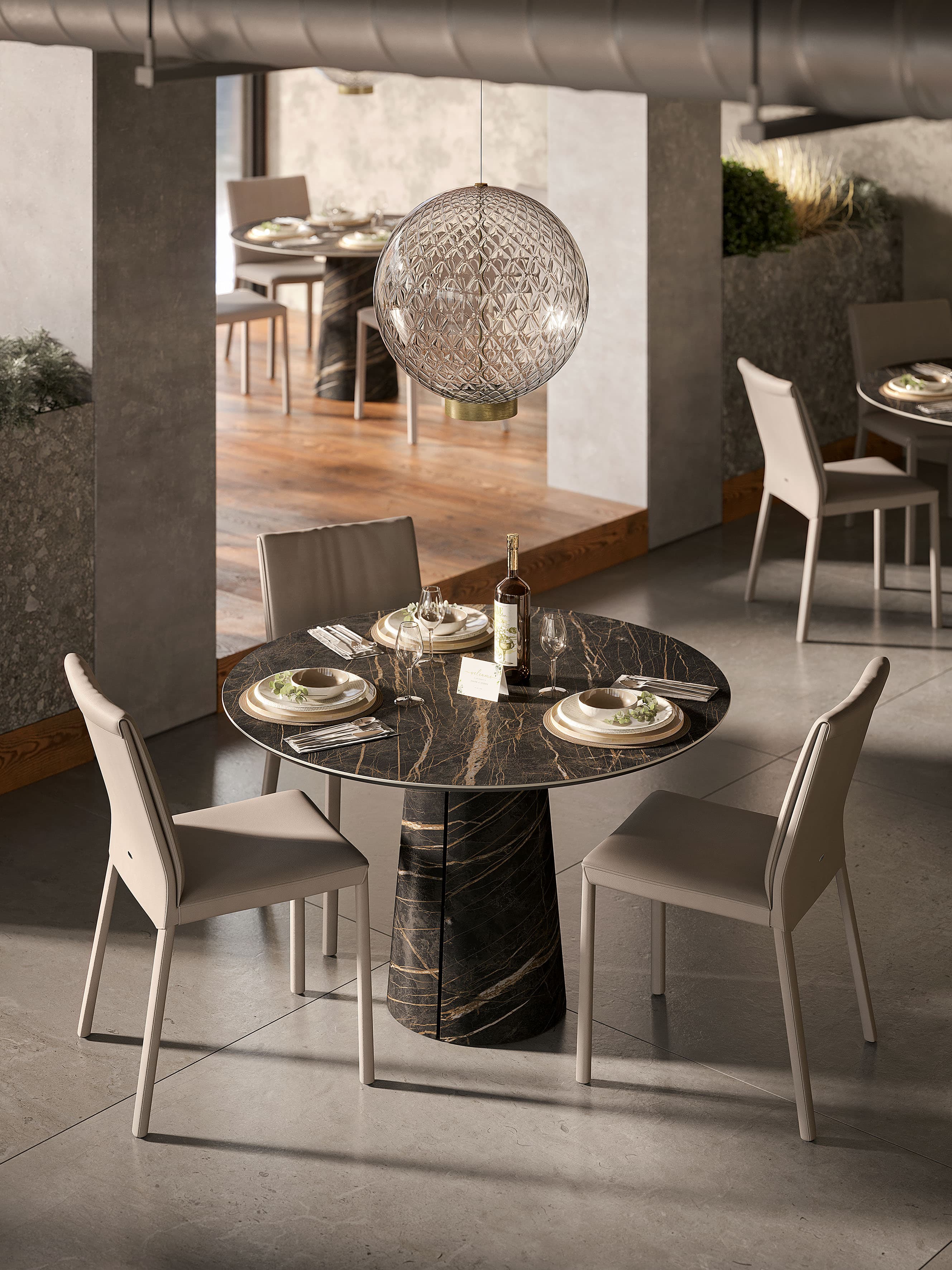Обеденный стол Cuba Keramik Bistrot — Cattelan Italia