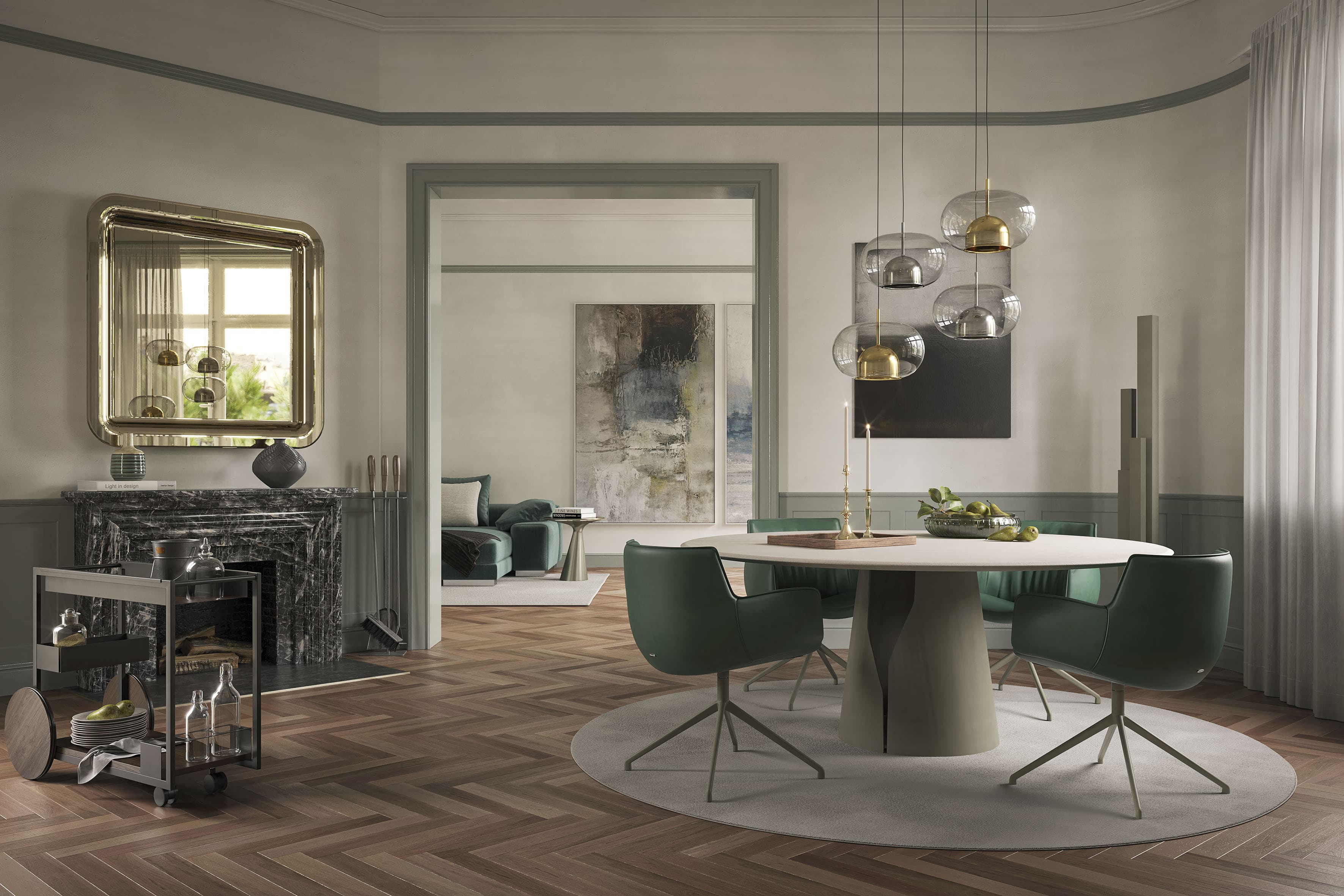 Обеденный стол Giano Argile — Cattelan Italia, вид 3