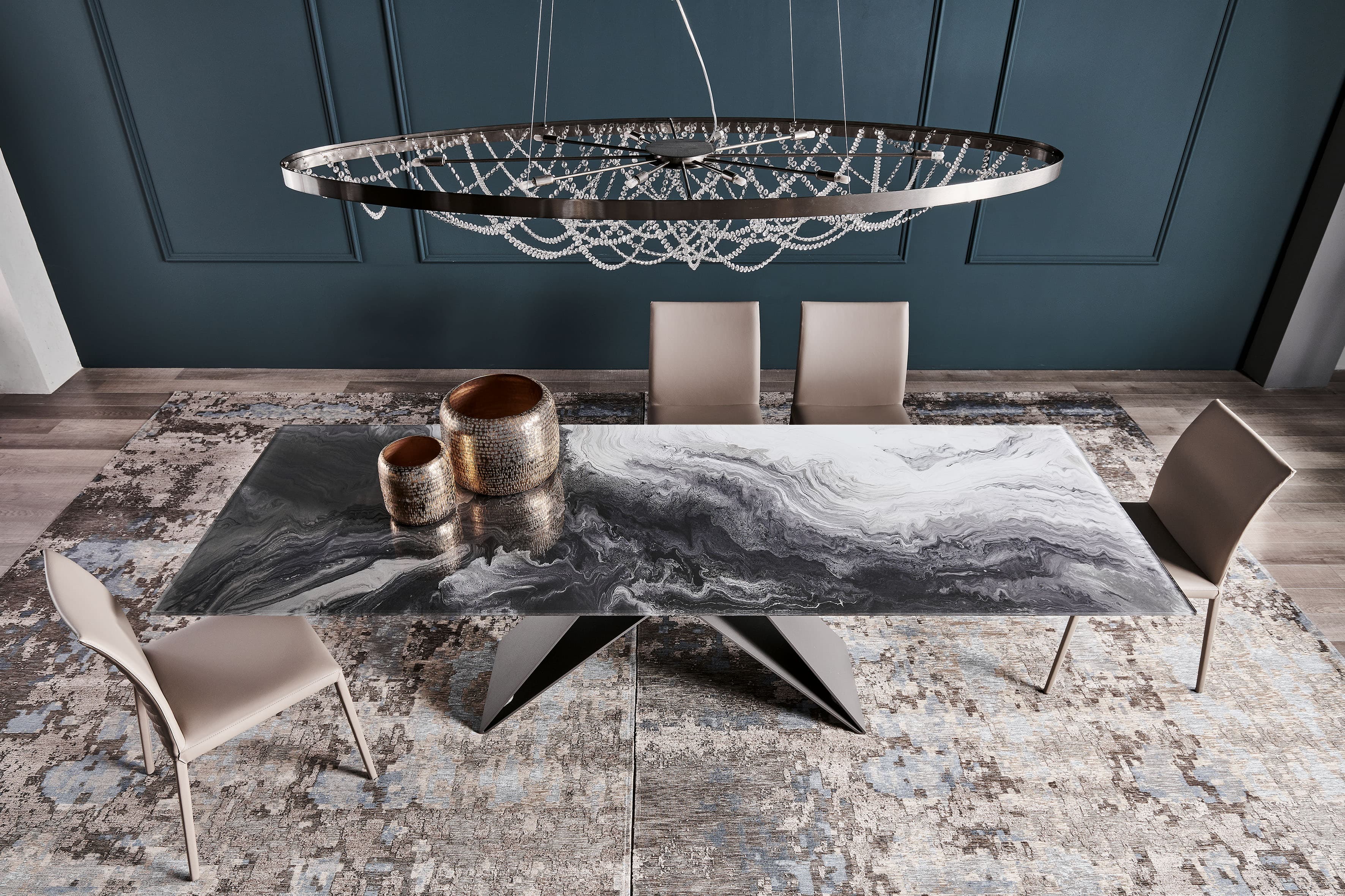 Обеденный стол Premier CrystalArt — Cattelan Italia
