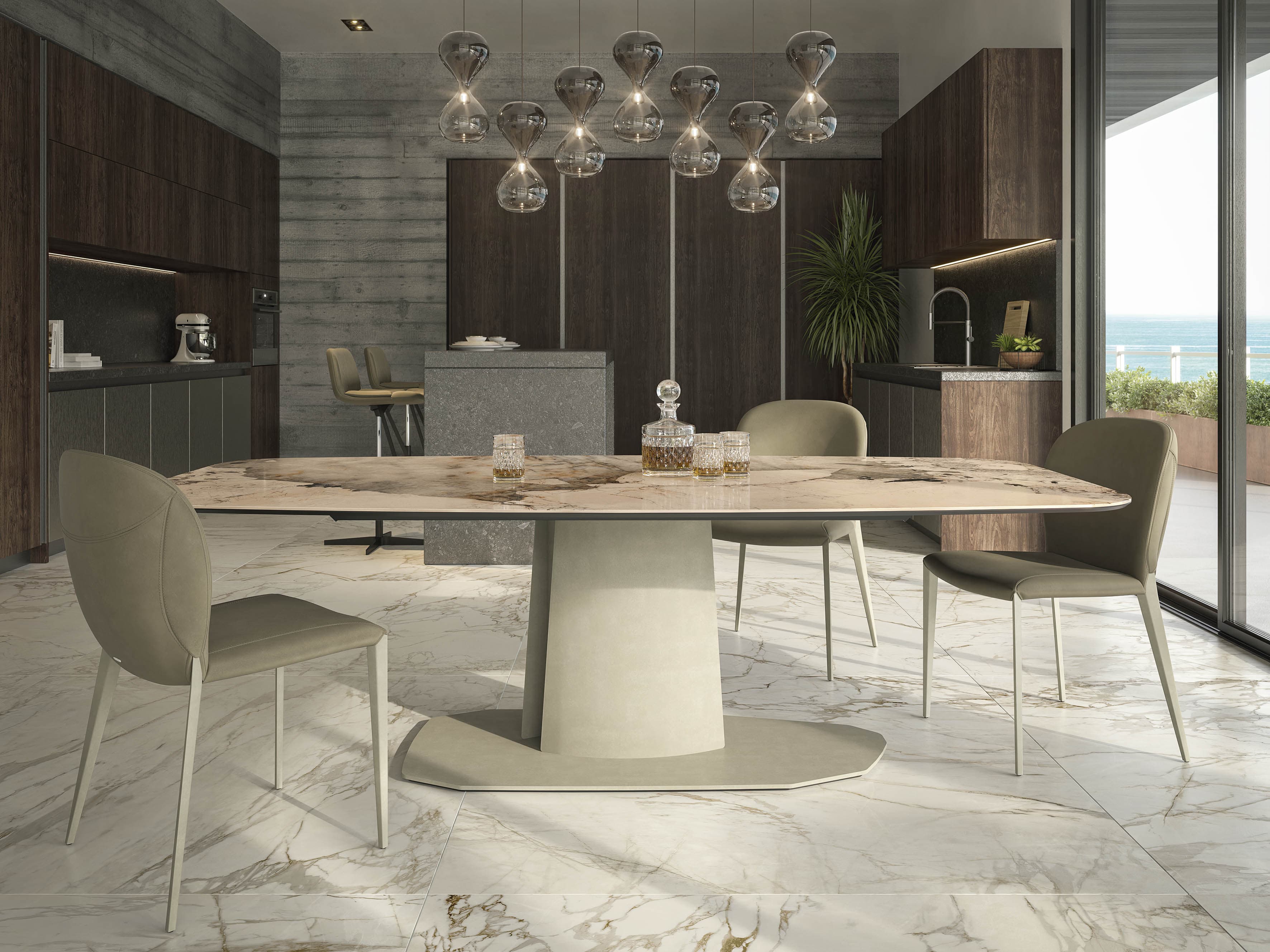 Обеденный стол Aviator Keramik Lift — Cattelan Italia, вид 2