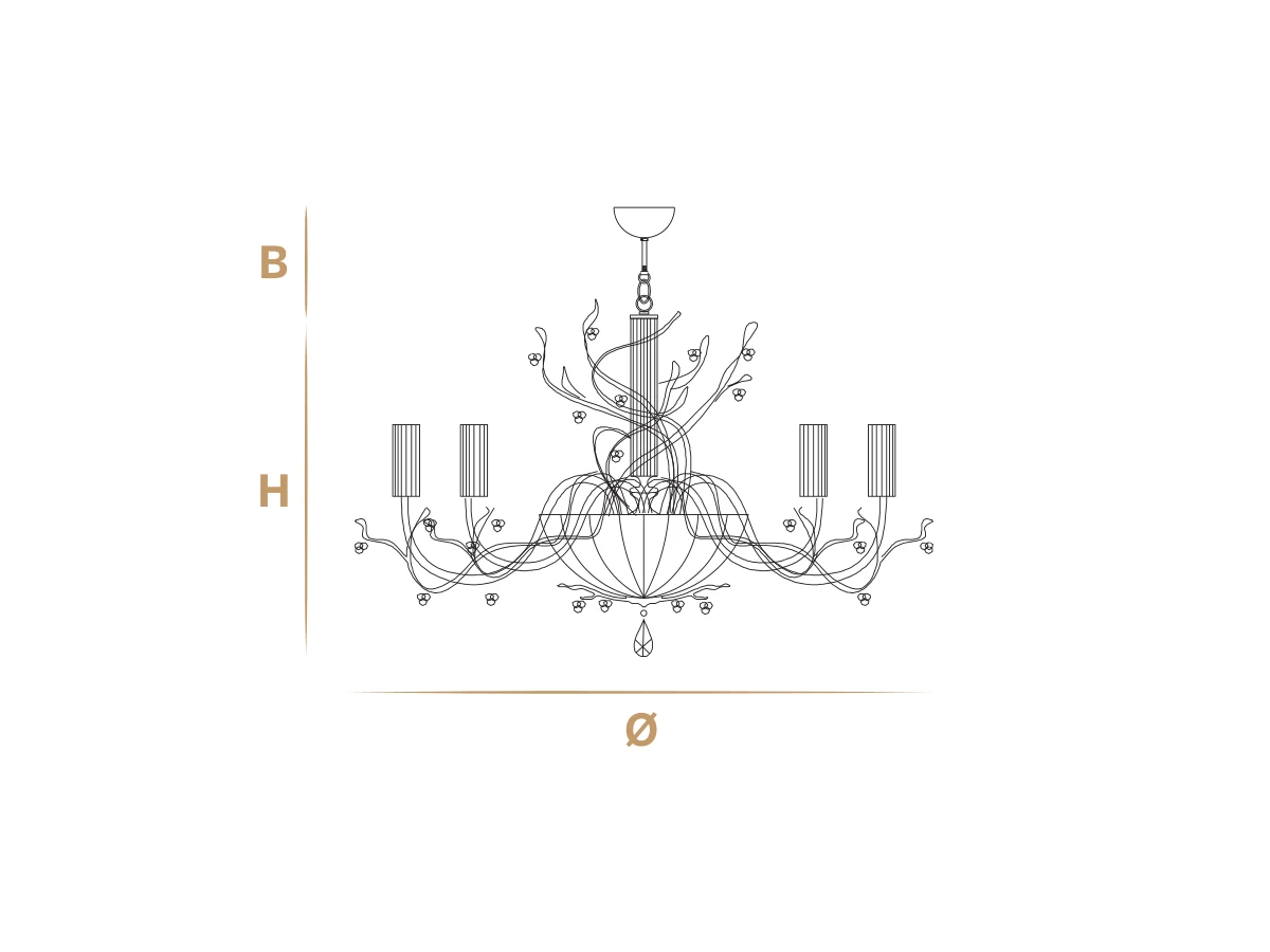 Hanami — Euroluce, фабричная схема