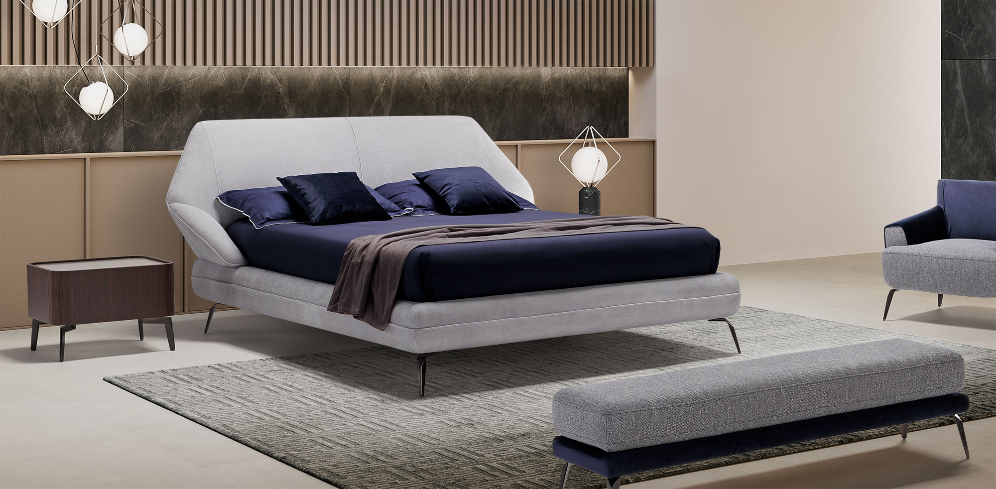 Кровать Origami Slim — Novaluna